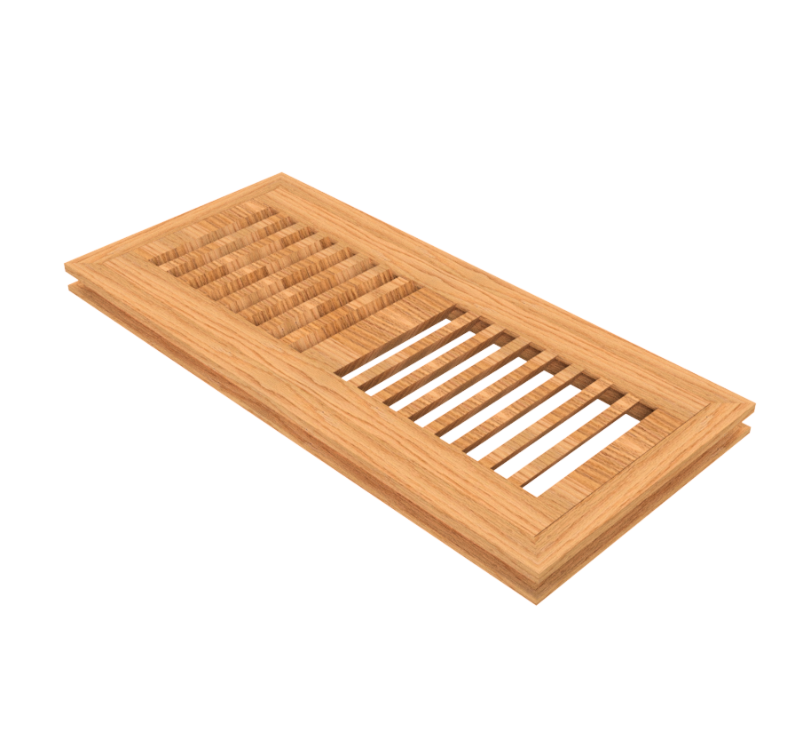 4" x 12" Red Oak Flush Grill