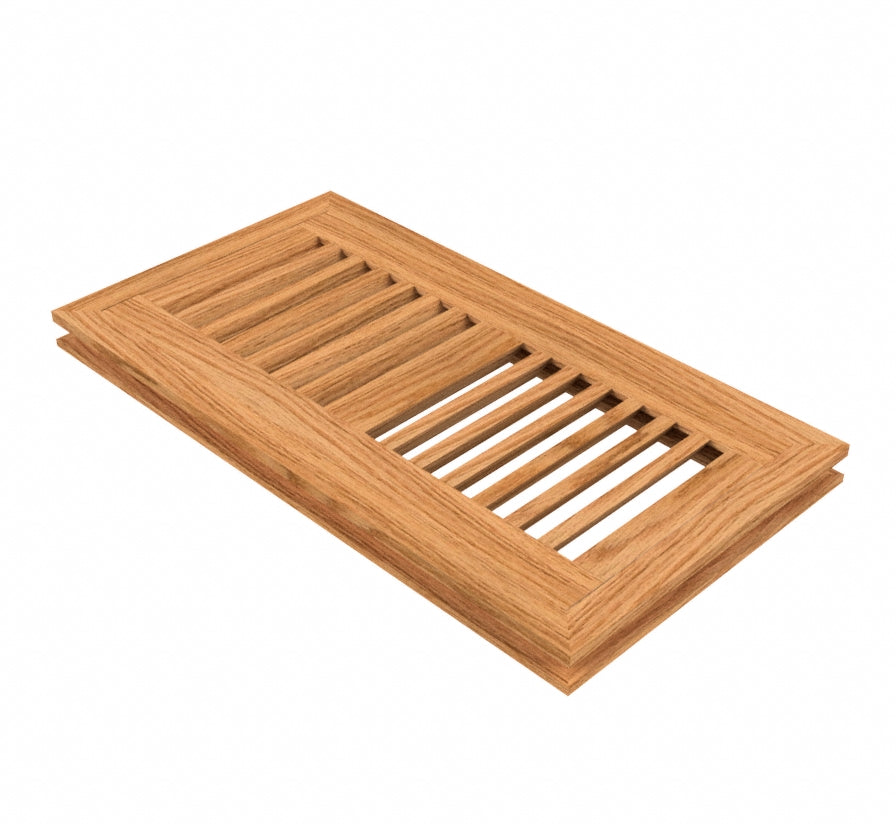4" x 10" Red Oak Flush Grill