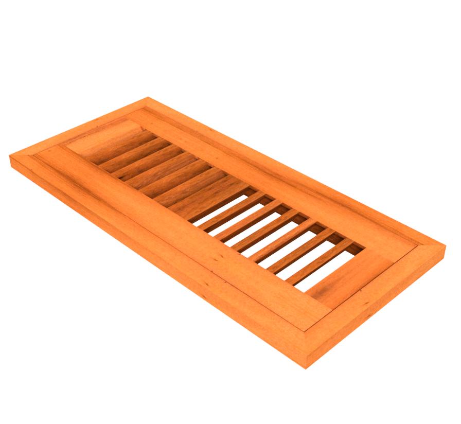 4" x 12" Brazilian Koa 1/2" Flush Grill