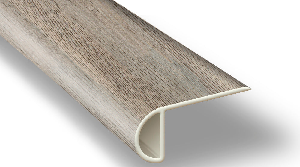 Edgewater Oak Vinyl Waterproof 2.3 in wide x 7.5 ft Length Low Profile Stair Nose