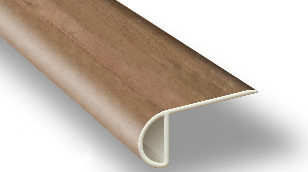 Rustic Reclaimed Oak Vinyl Waterproof 2.25 in wide x 7.5 ft Length Stair Nose