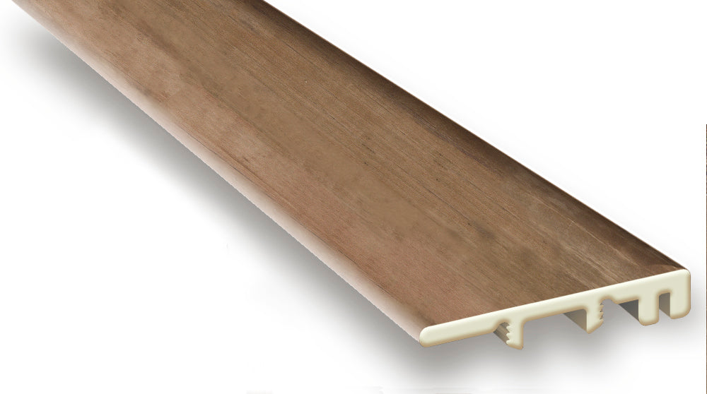 Rustic Reclaimed Oak Vinyl Waterproof 1.5 in wide x 7.5 ft Length End Cap