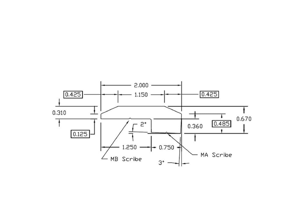 Prefinished Matte Brazilian Chestnut 2 in. Wide x 6.5 ft. Length Threshold