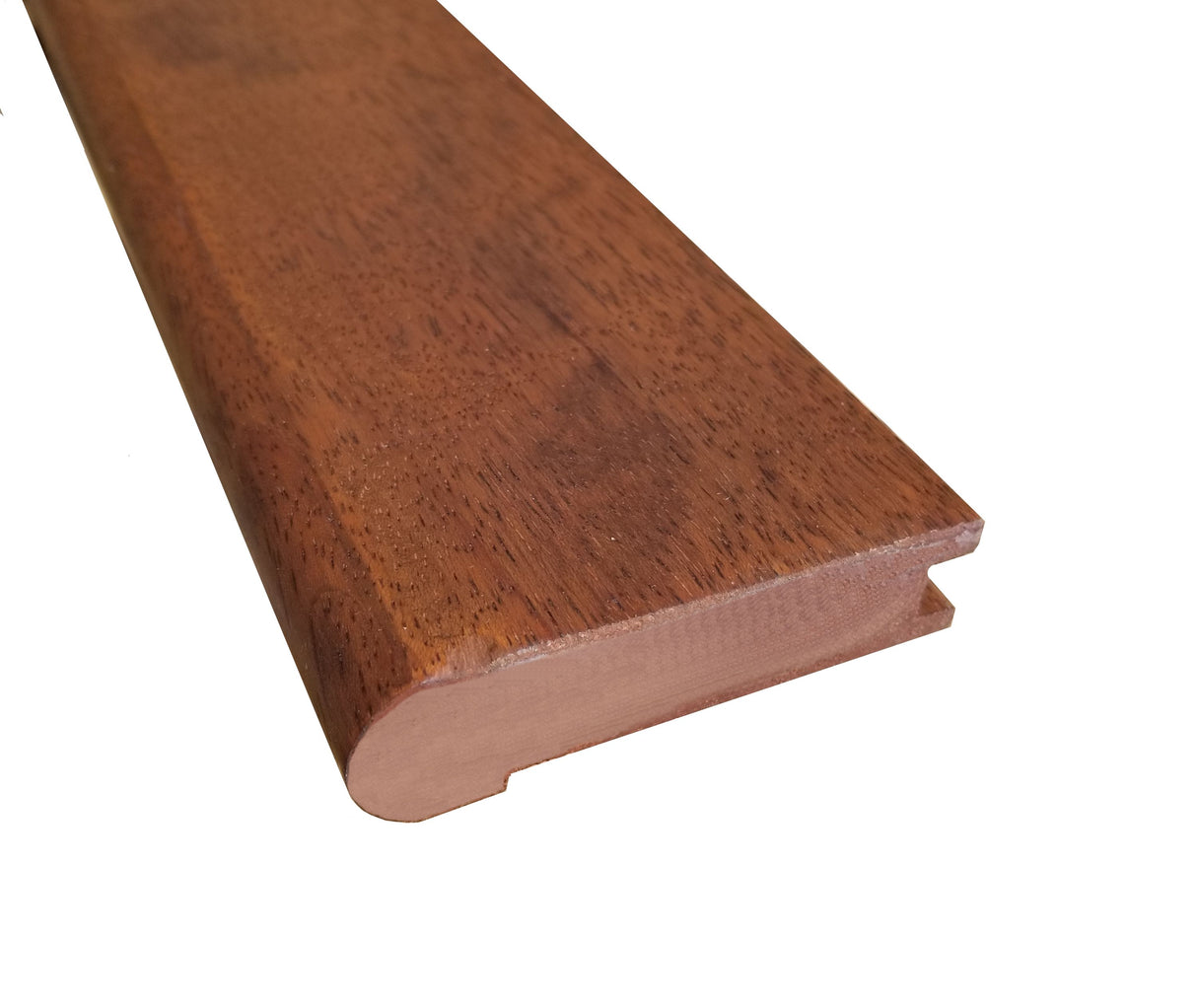 Prefinished Matte Brazilian Chestnut 3/4 in. Thick x 3.13 in. Wide x 6.5 ft. Length Stair Nose
