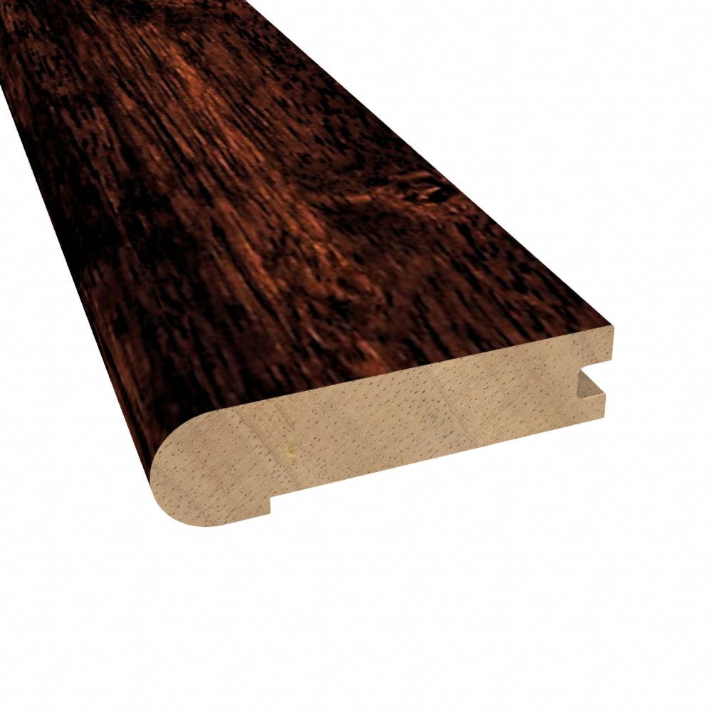 Prefinished Moroccan Cherry Hevea 3/4 in. Thick x 3.13 in. Wide x 6.5 ft. Length Stair Nose