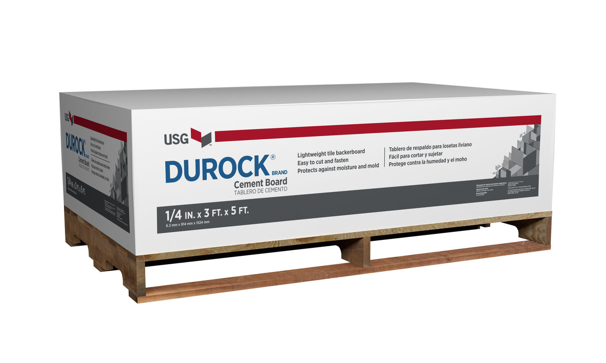 Durock 1/4" x 3' x 5' EdgeGuard Underlayment