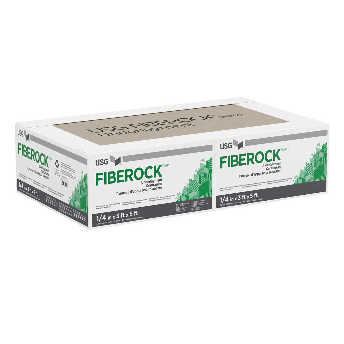 Fiberock 1/4" x 3' x 5' Underlayment