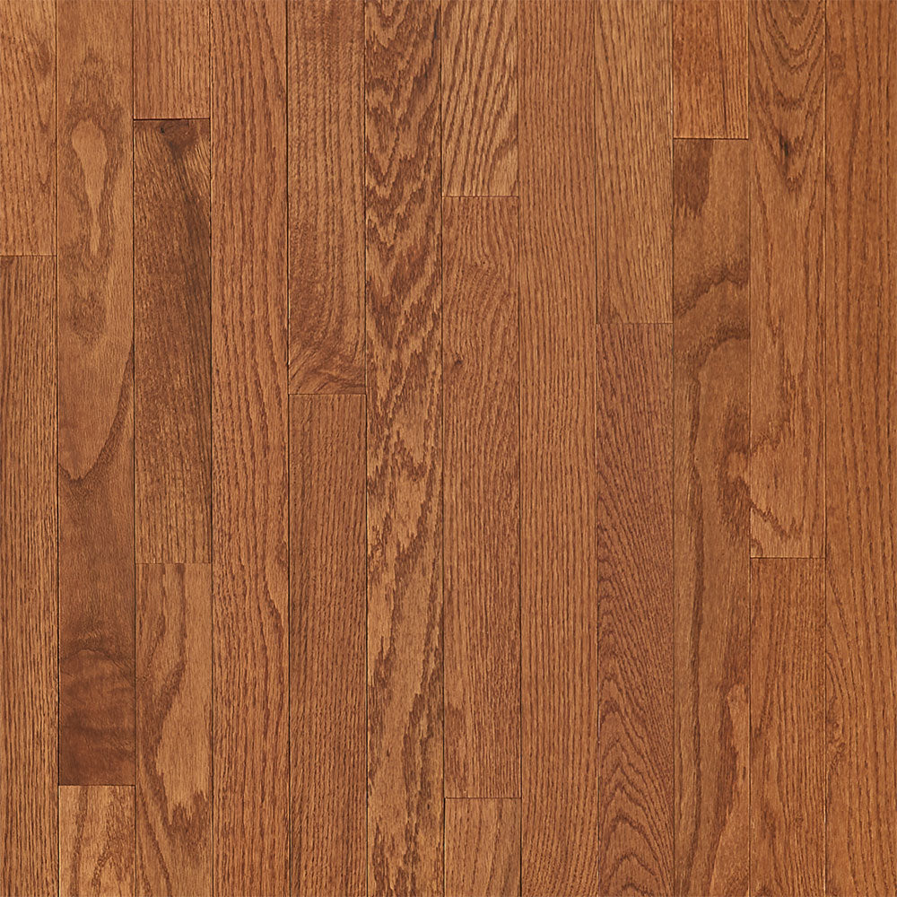 3/4 in. Gunstock Oak Prefinished Solid Hardwood Flooring 2.25 in. Wide