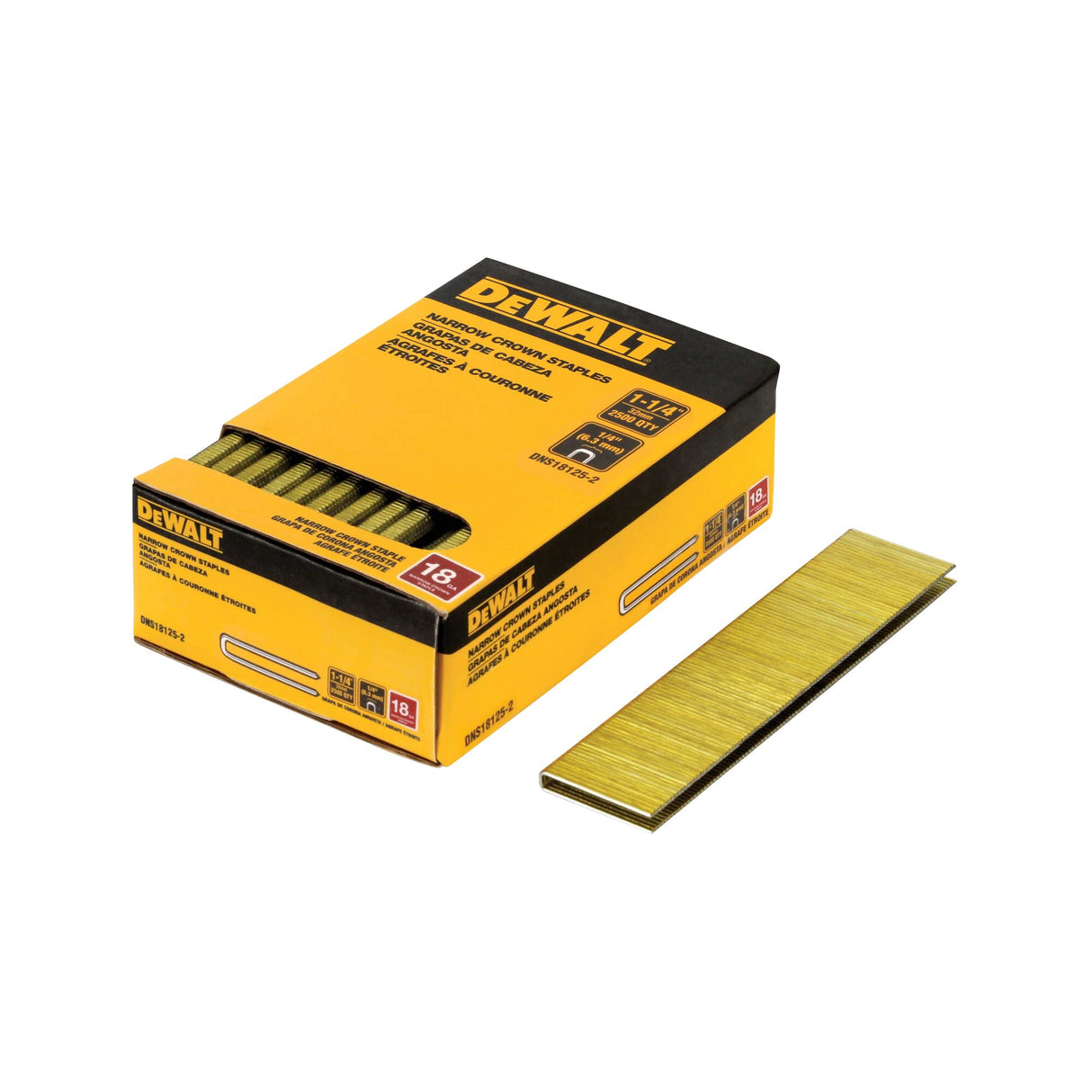 1-1/4" 18ga. Staples 2500-Count