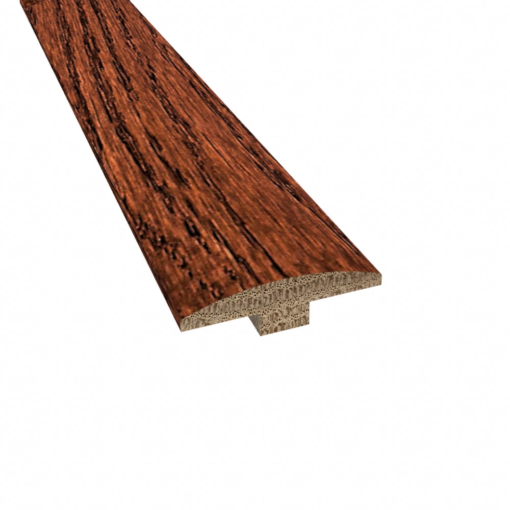 Prefinished Match Red Oak Cherry 2 in. Wide x 6.5 ft. Length T-Molding