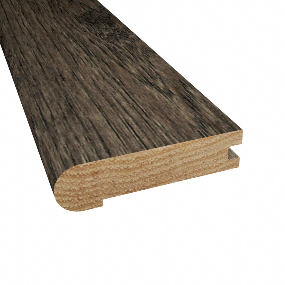 Prefinished Winter Solstice Hickory 3/4 in. Thick x 3.13 in. Wide x 6.5 ft. Length Stair Nose