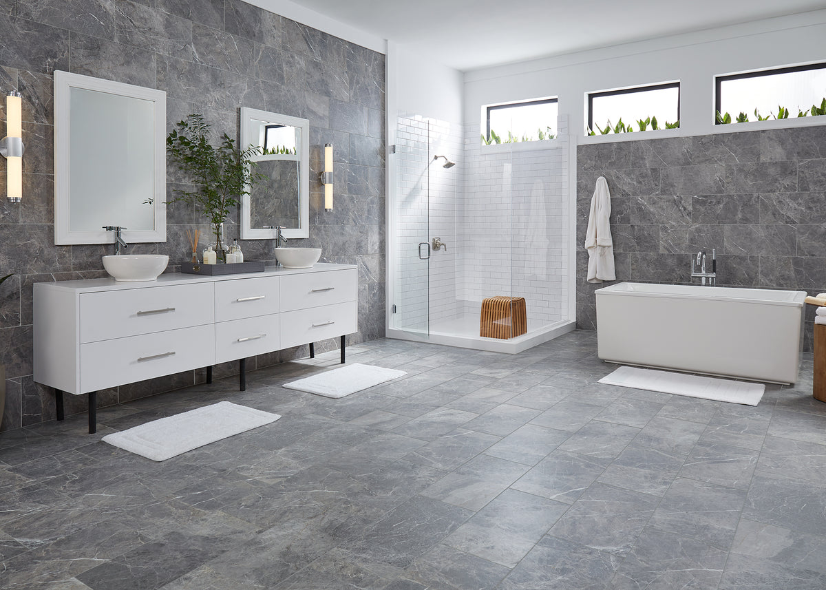 24"x12" AV UL Cabo Azul Porcelain Tile- Stack Out - 835 Sq. Ft.
