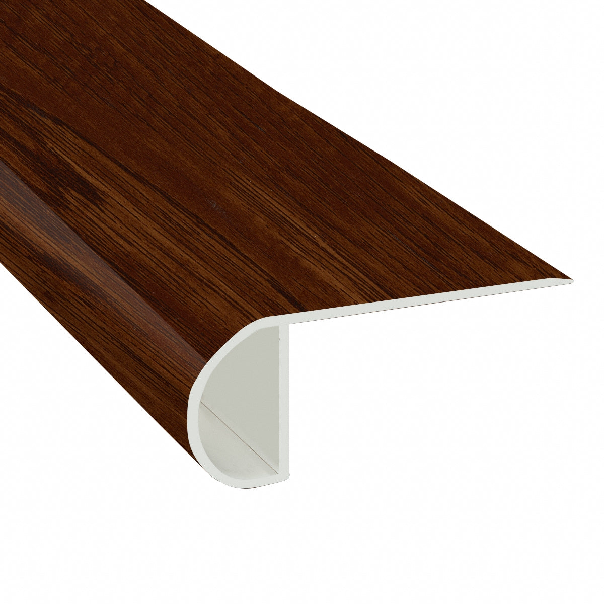 Homeland Hickory Vinyl Waterproof 2.25 in wide x 7.5 ft Length Low Profile Stair Nose