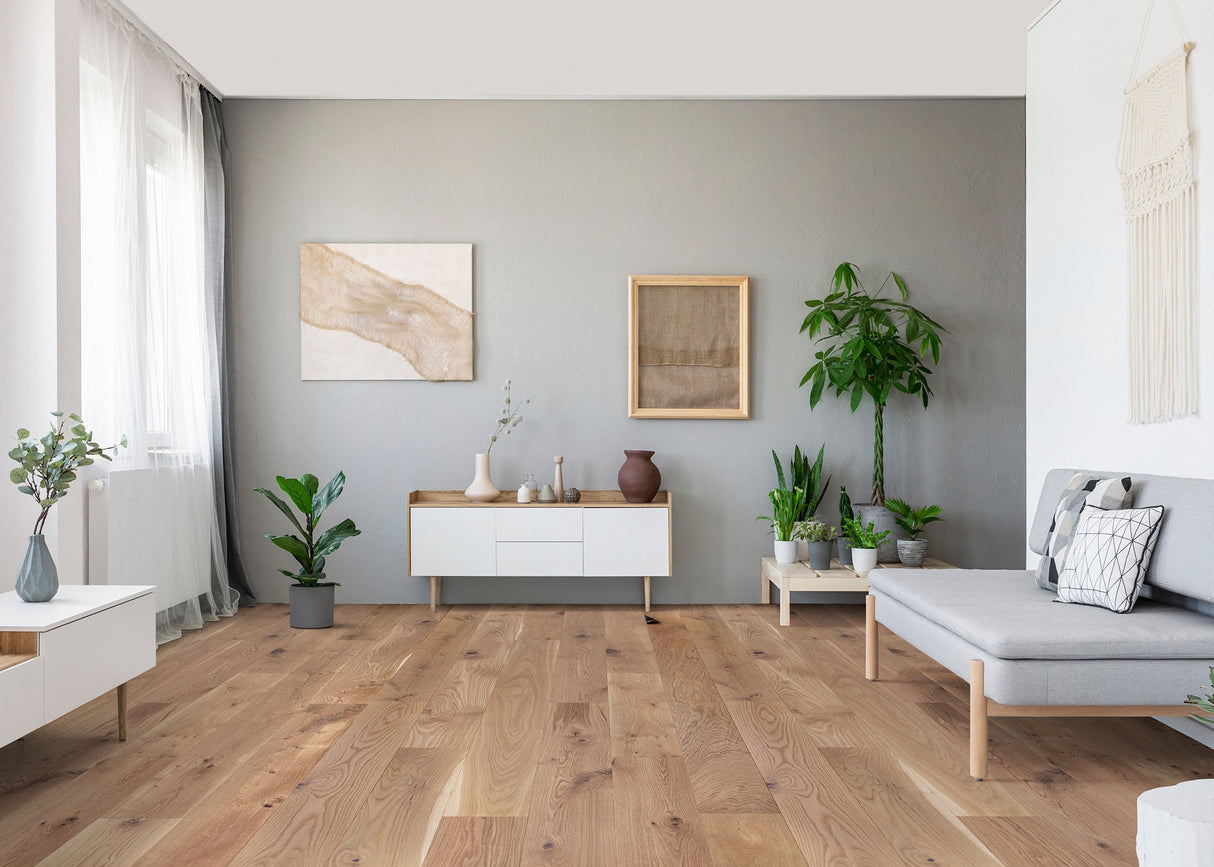 5/8 in. Geneva White Oak Prefinished Engineered Hardwood Flooring 7.5 in. Wide