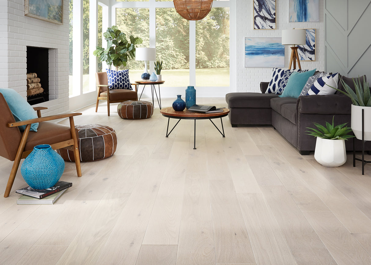 5/8 in. Barcelona White Oak Prefinished Engineered Hardwood Flooring 7.5 in. Wide