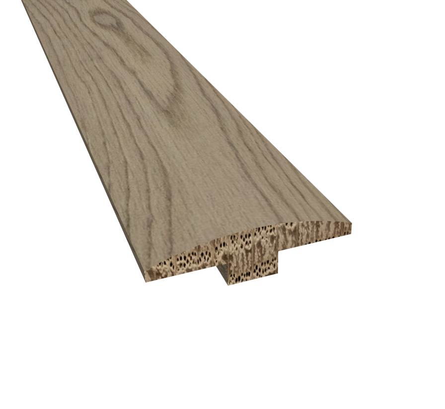 Prefinished Vienna White Oak 2 in. Wide x 6.5 ft. Length T-Molding