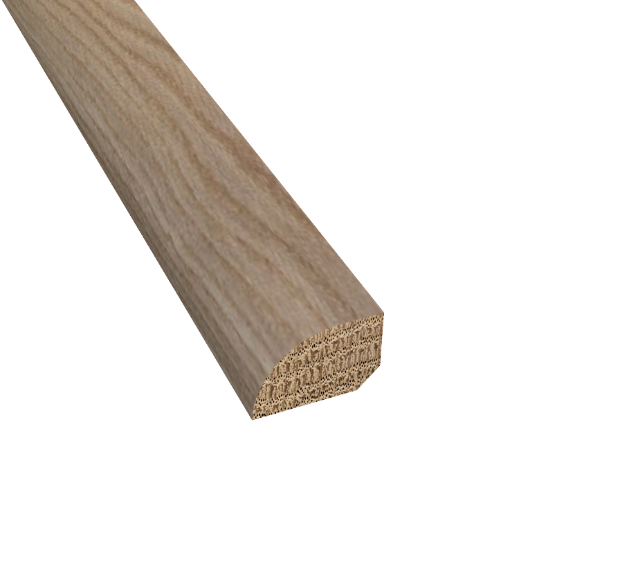 Prefinished Geneva White Oak 3/4 in. Tall x 0.5 in. Wide x 6.5 ft. Length Shoe Molding