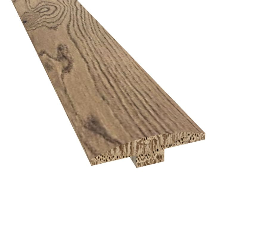 Prefinished Madrid White Oak 2 in. Wide x 6.5 ft. Length T-Molding