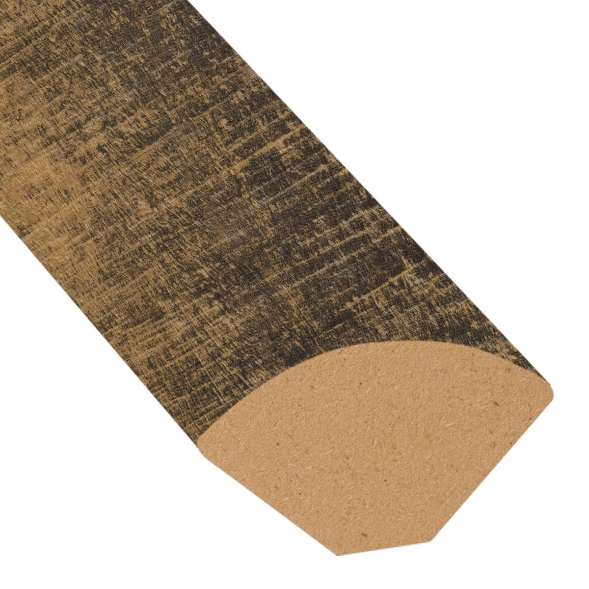 Rail Tie Oak Vinyl 0.75 in wide x 7.5 ft length Quarter Round