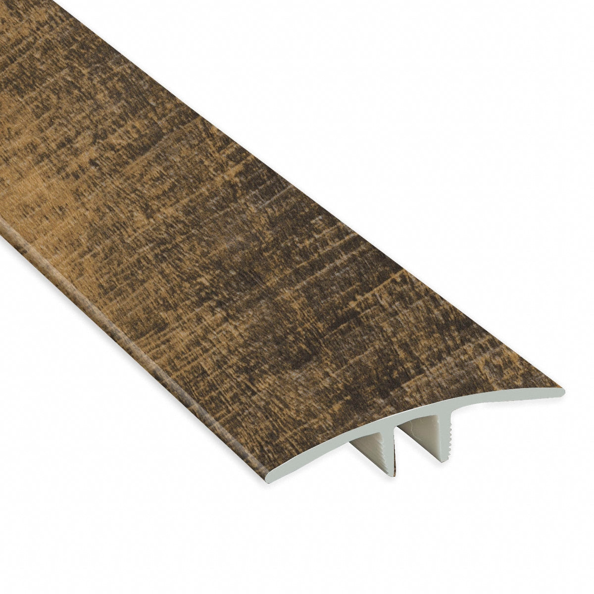 Rail Tie Oak Vinyl Waterproof 1.75 in wide x 7.5 ft Length T-Molding