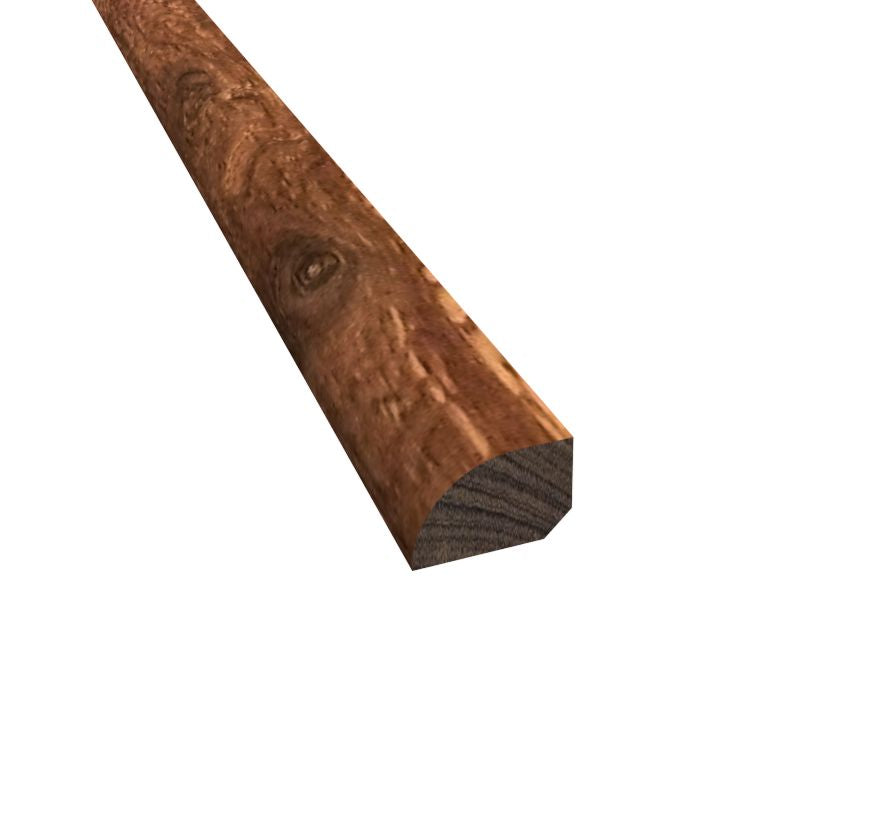 Prefinished Truffle Brazilian Pecan Hardwood 1/2 in thick x .75 in wide x 78 in Length Shoe Molding