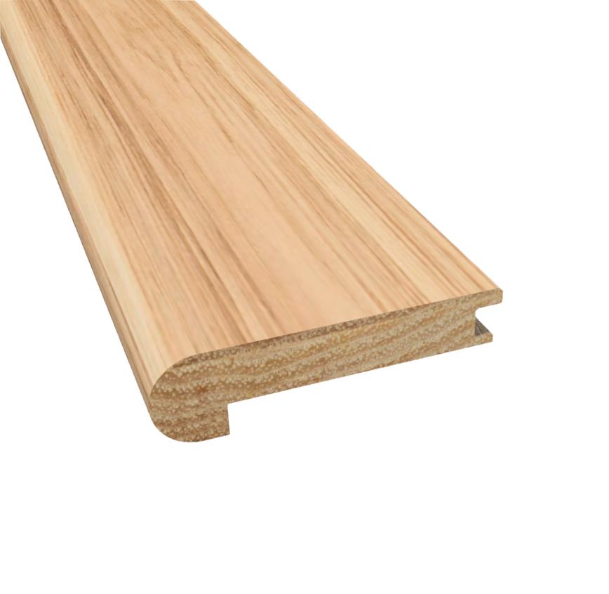 Prefinished Matte Hickory Natural 1/2 in. Thick x 2.75 in. Wide x 6.5 ft. Length Stair Nose