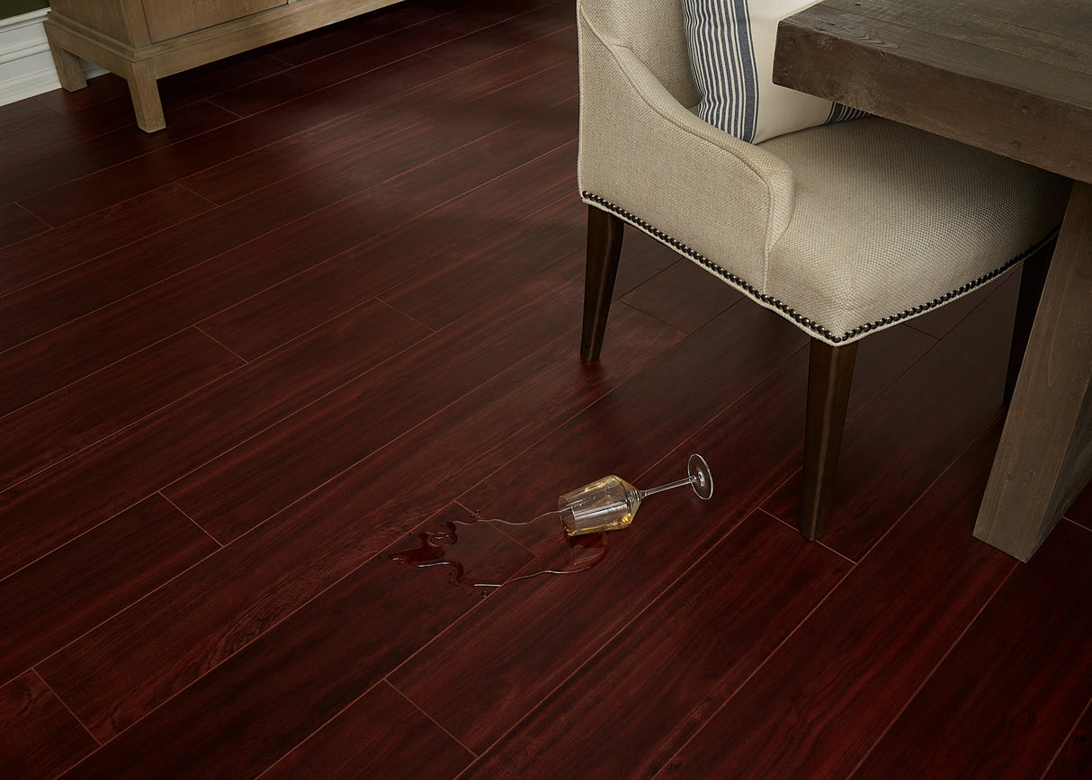 Bloodwood 8mm Waterproof Vinyl - Stack Out - 289.37 Sq. Ft.