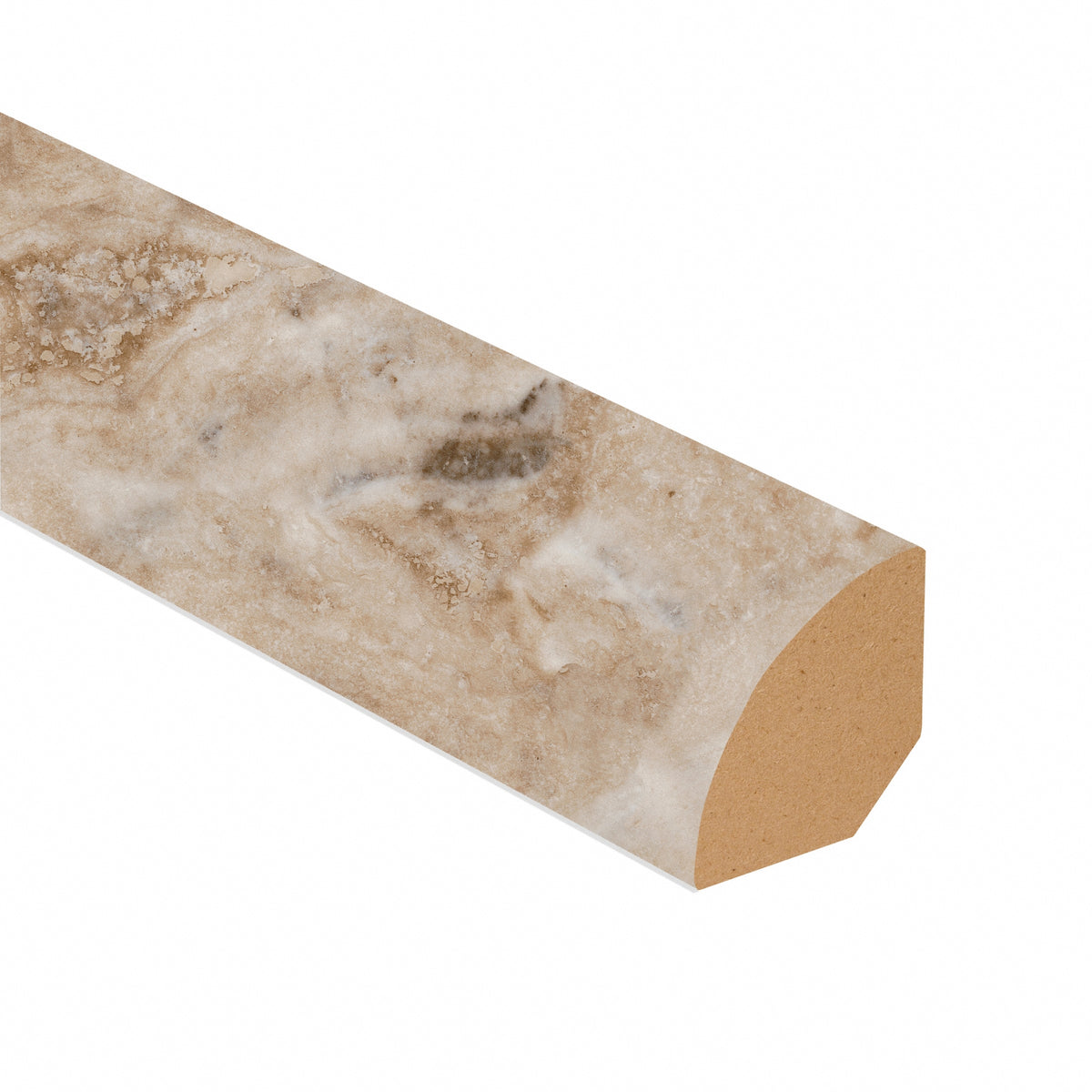Jove Travertine Vinyl 0.75 in wide x 7.5 ft length Quarter Round