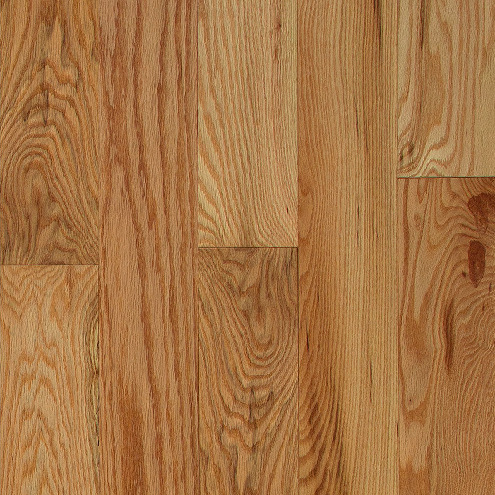 3/4 in. Red Oak Character Solid Hardwood - Sample