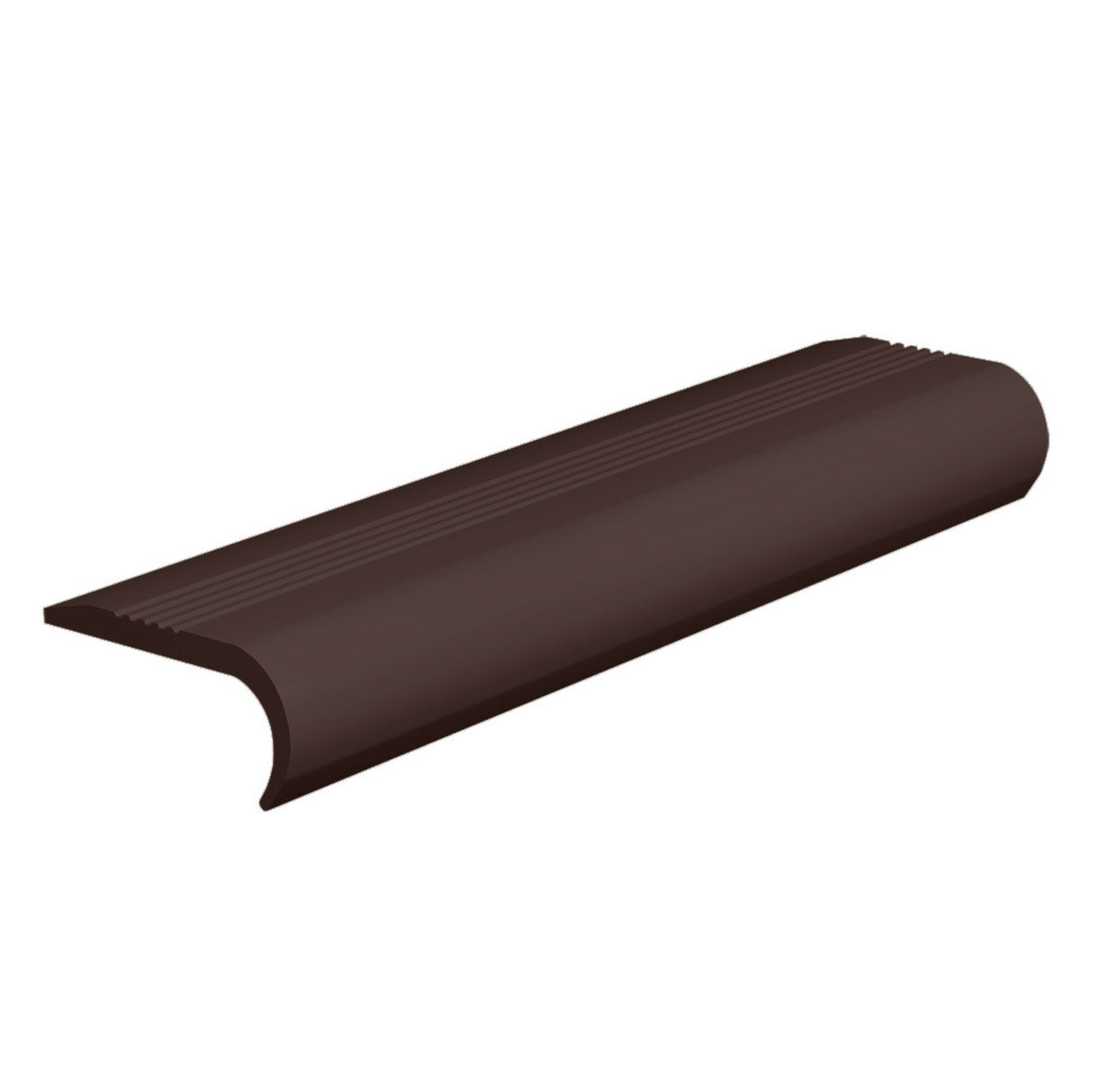 Commercial Rubber #4 Stair Nosing 2-5/8 in. x 9 ft. - Brown