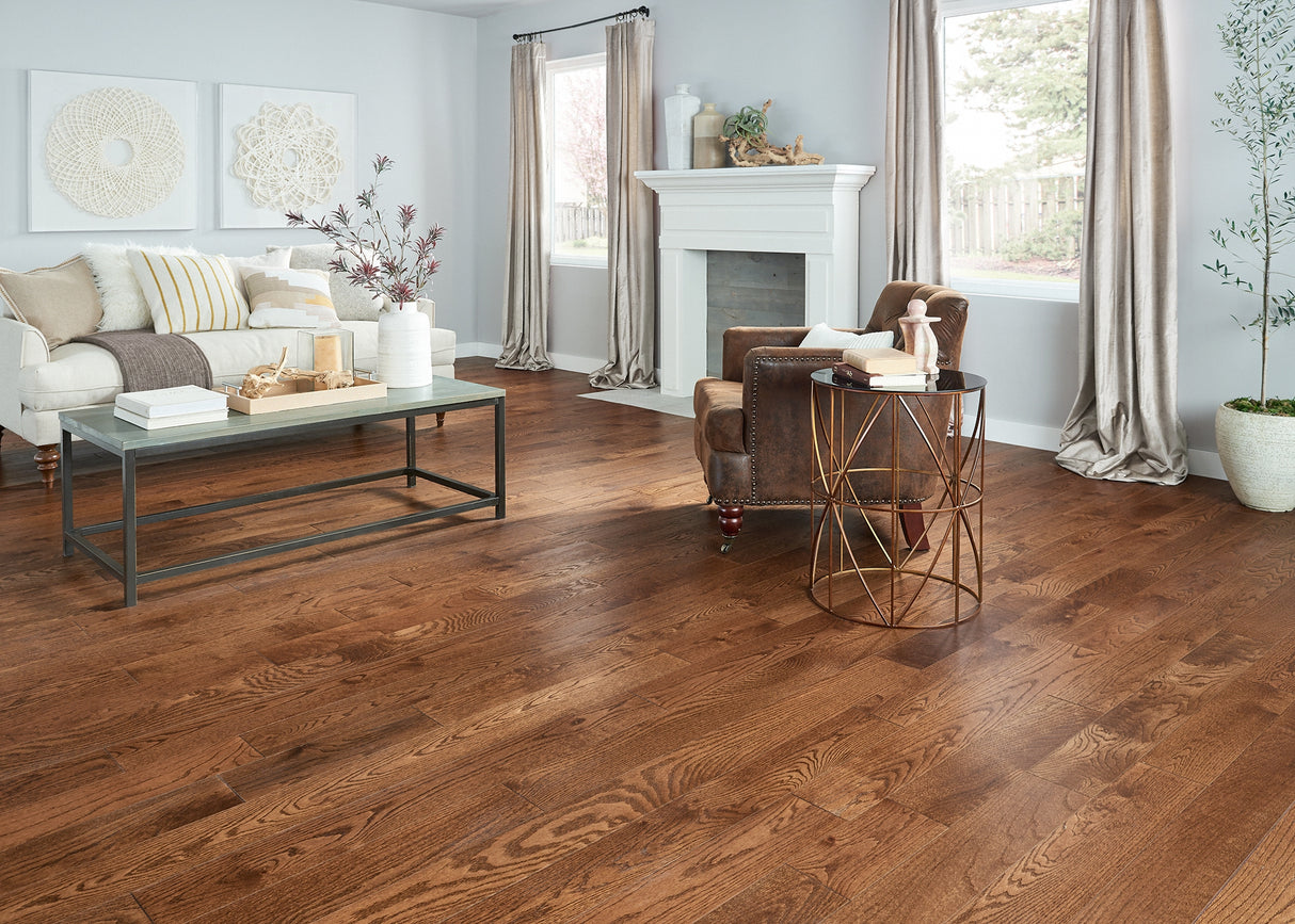 3/4 in. Kensington Oak Distressed Solid Hardwood Flooring 5 in. Wide