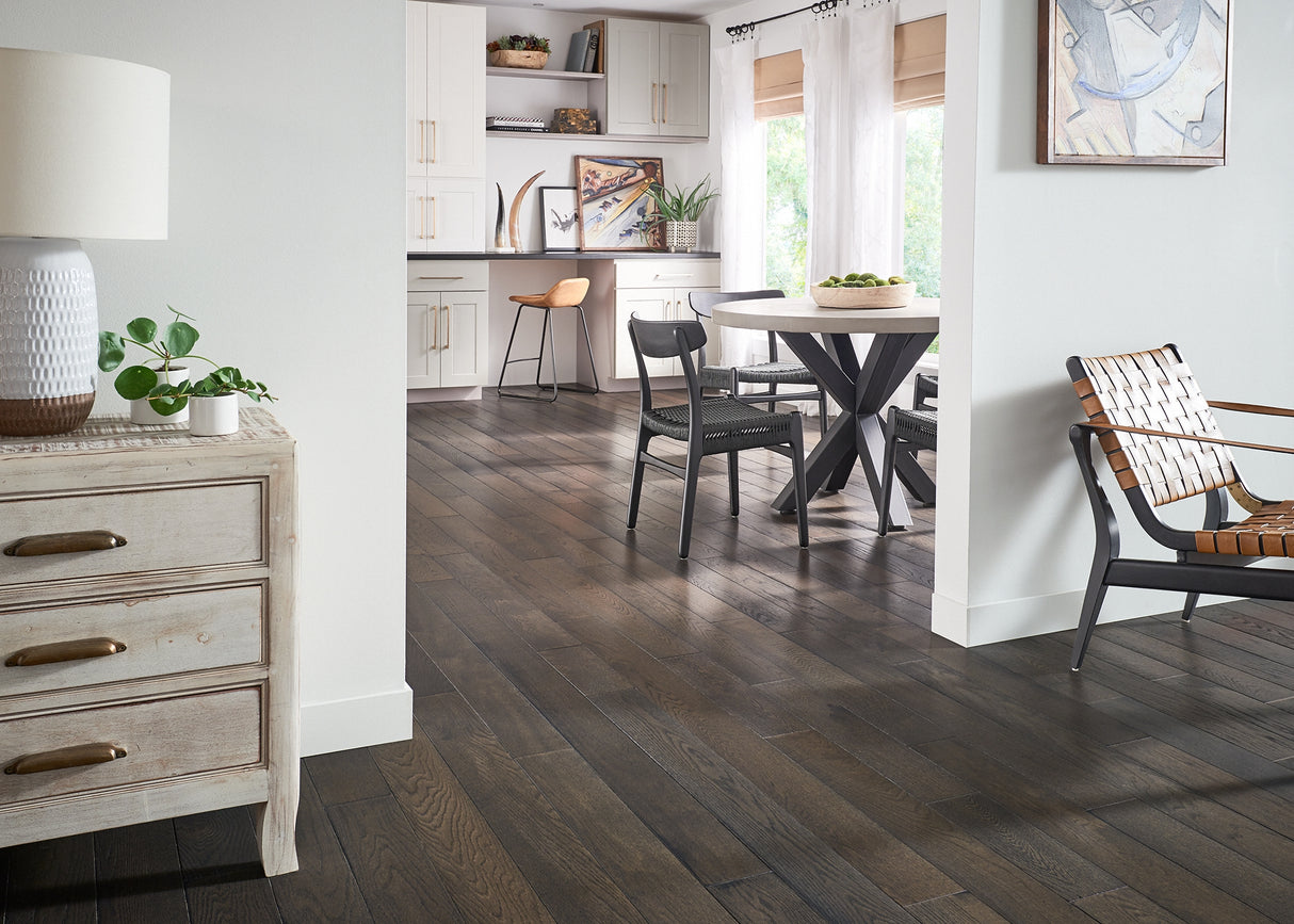 3/4 in. Highgate Oak Distressed Prefinished Solid Hardwood Flooring 5 in. Wide