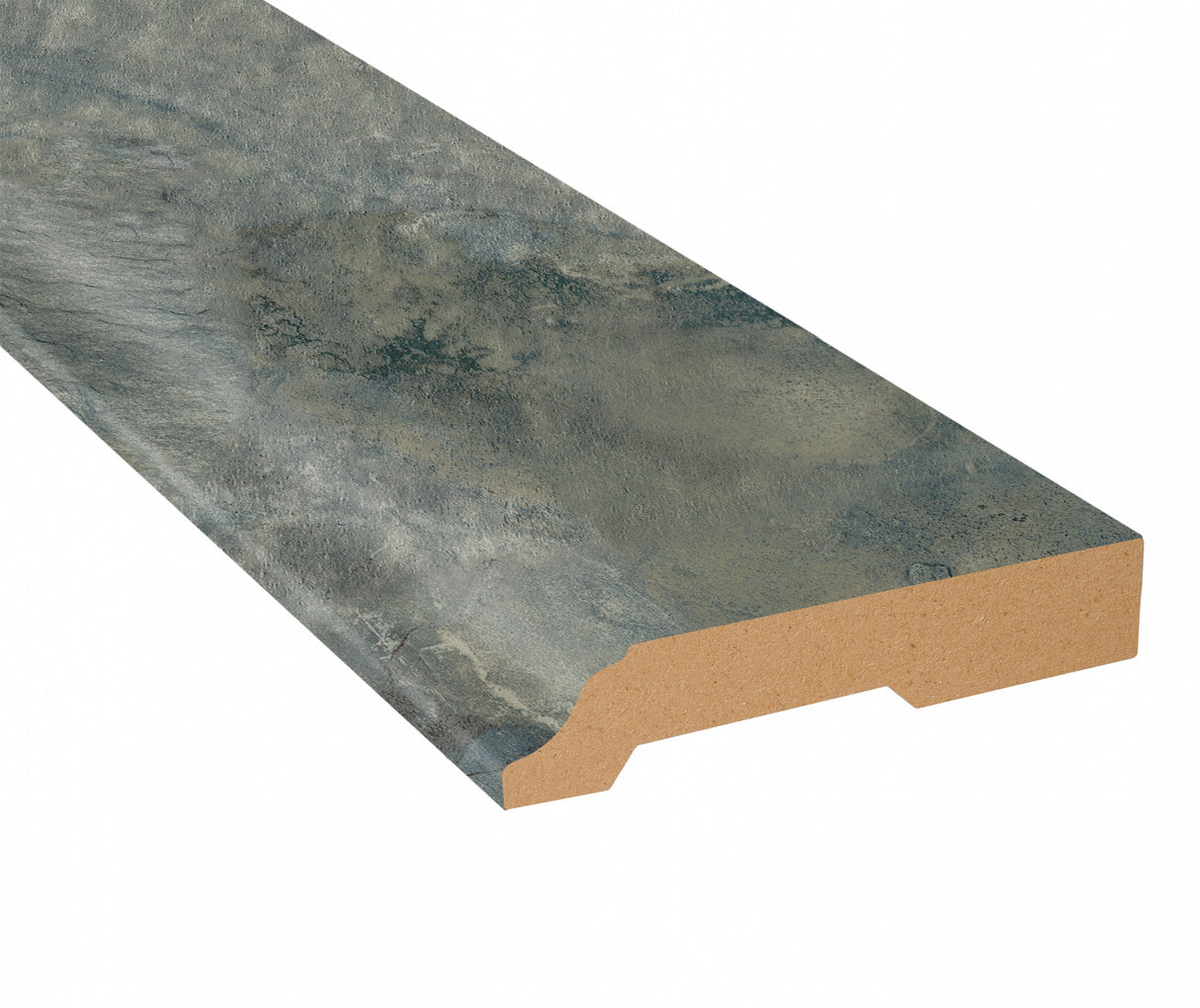 Sierra Blue Slate Vinyl 3.25 in wide x 7.5 ft Length Baseboard