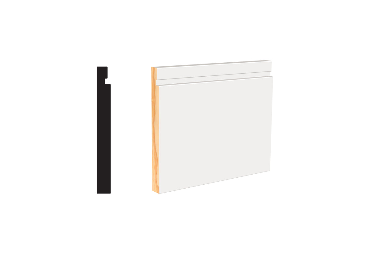 WMP618B 19/32 in. Thick x 5-1/2 in. Tall x 12 ft. Length Vintage Industrial Baseboard