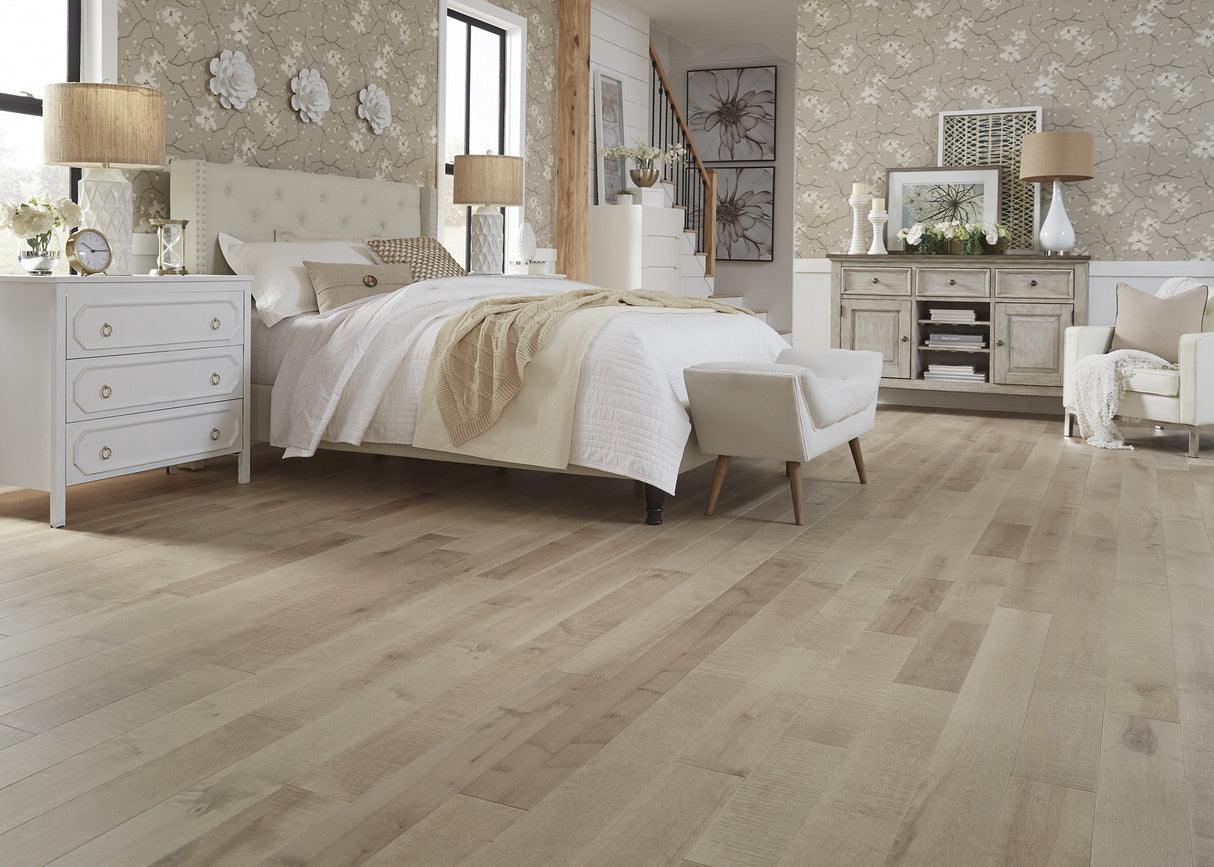 3/4 in. Hannah Point Distressed Prefinished Solid Hardwood Flooring 5.25 in. Wide