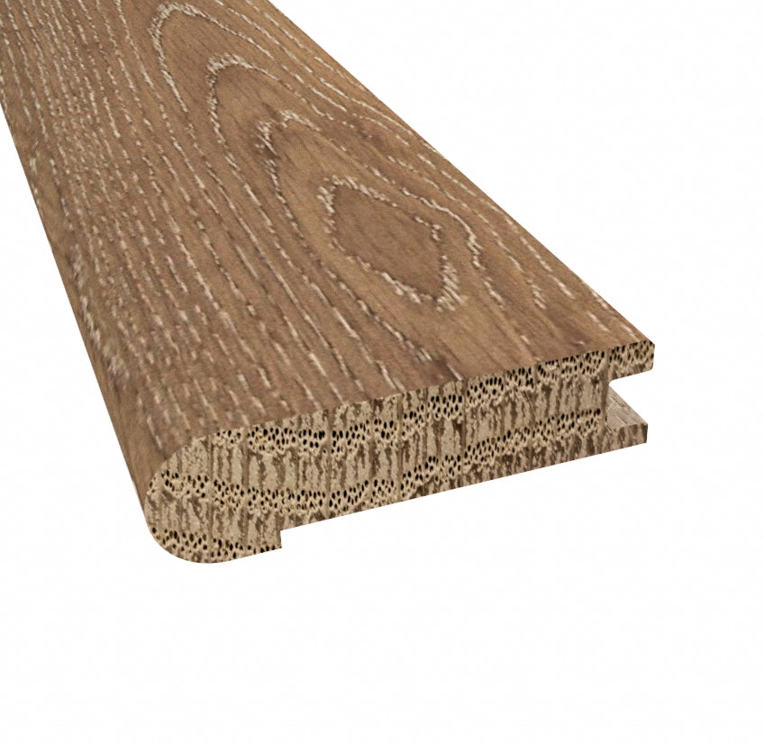 Prefinished Tangier Oak 3/4 in. Thick x 3.13 in. Wide x 6.5 ft. Length Stair Nose