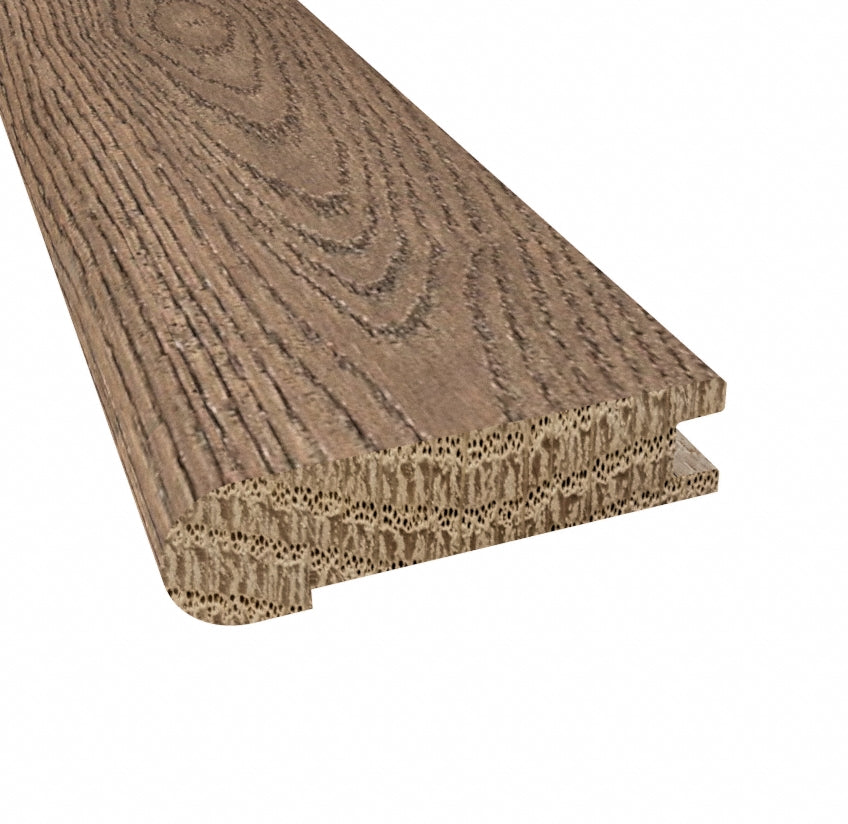 Prefinished Weatherly Oak 3/4 in. Thick x 3.13 in. Wide x 6.5 ft. Length Stair Nose
