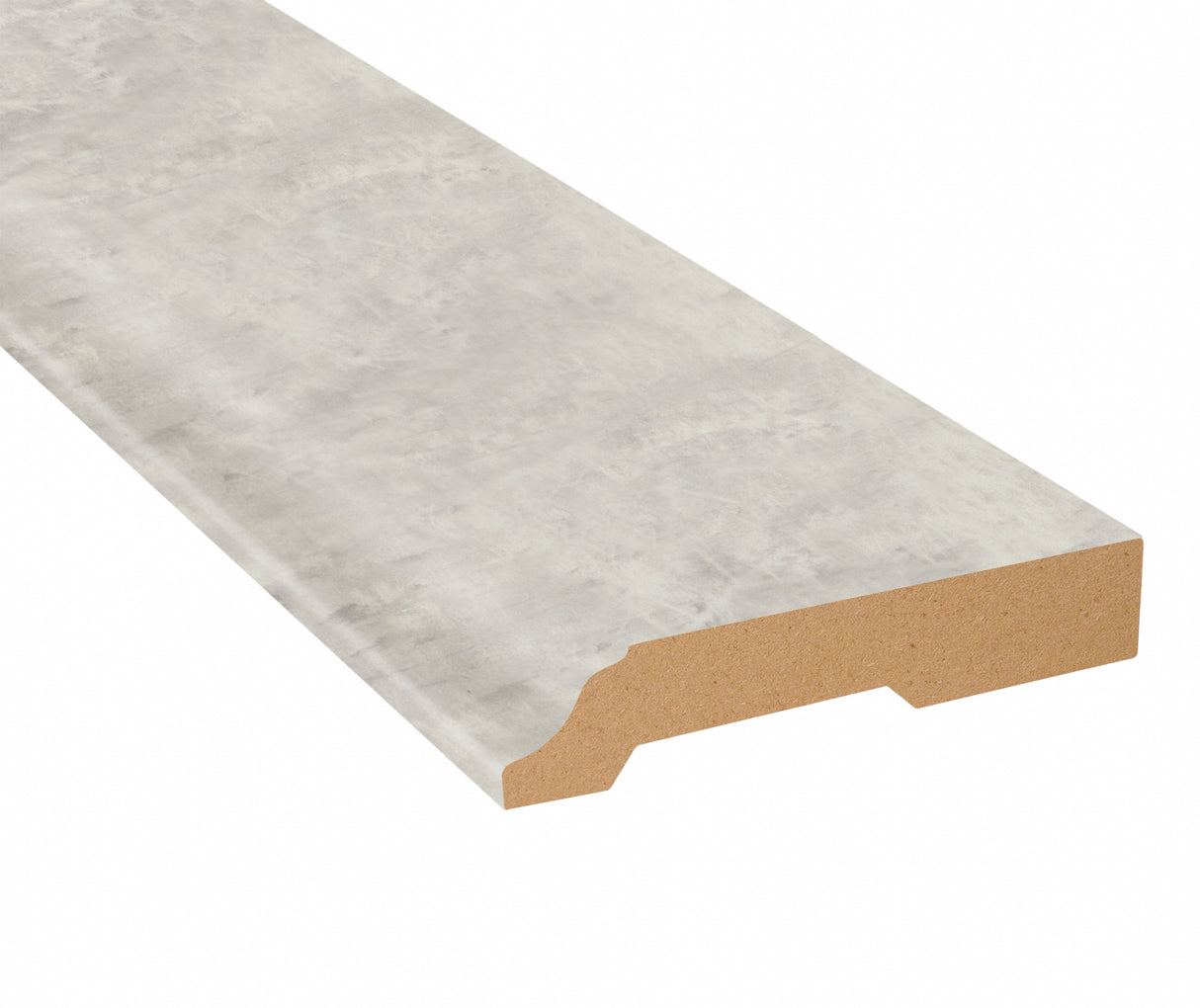 Patchwork Grey Tile Laminate 3-1/4 in. Tall x 0.63 in. Thick x 7.5 ft. Length Baseboard