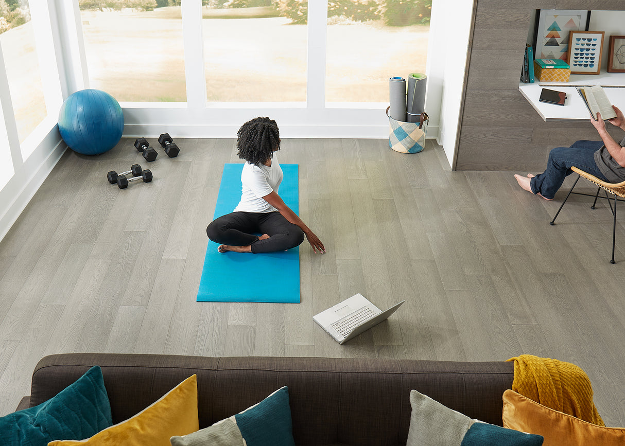 3/8 in. Wind River Oak Distressed Engineered Hardwood Flooring 6.38 in. Wide