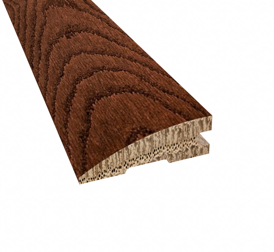 Prefinished Saddle Oak 2.25 in. Wide x 6.5 ft. Length Reducer