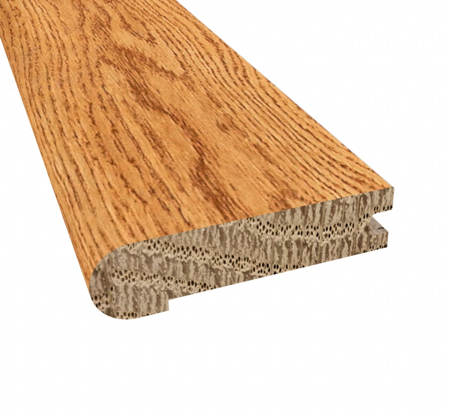 Prefinisad Warm Spice Oak 3/4 in. Thick x 3.13 in. Wide x 6.5 ft. Length Stair Nose