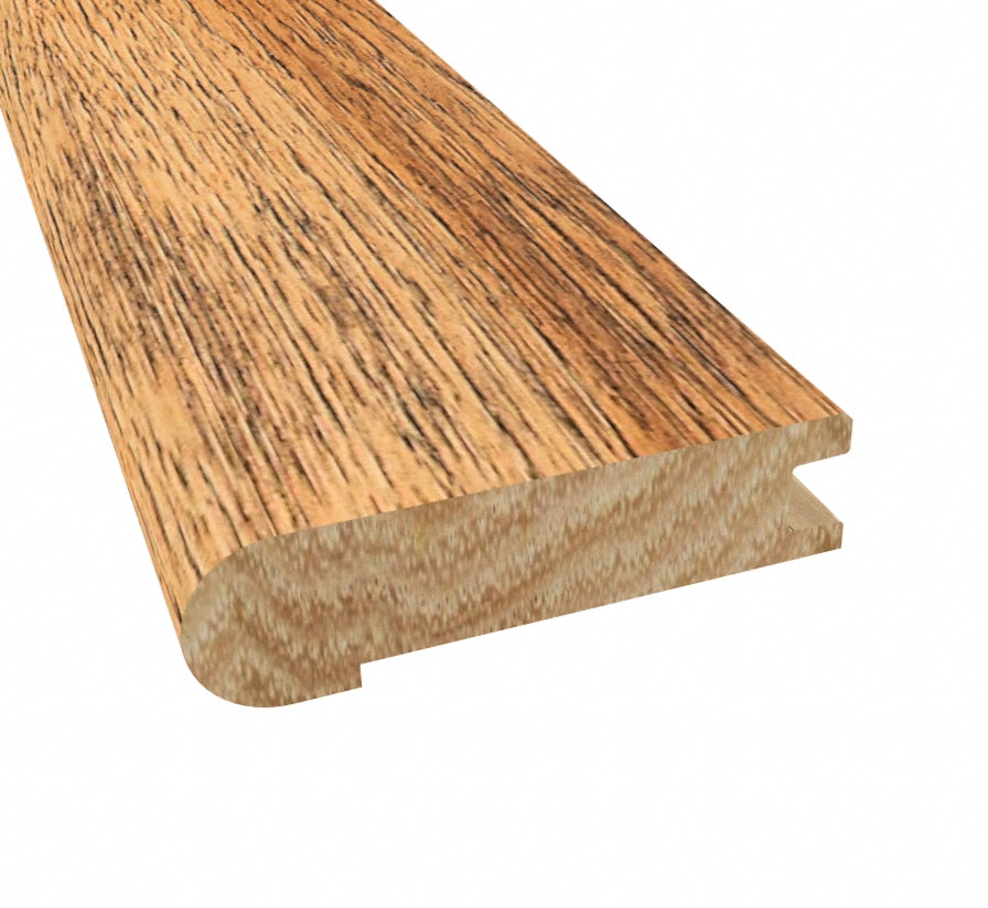 Prefinished Pepperell Hickory 3/4 in. Thick x 3.13 in. Wide x 6.5 ft. Length Stair Nose