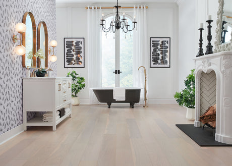 7mm w/pad Great Plains Oak Water-Resistant Engineered Hardwood Flooring 7.5 in. Wide