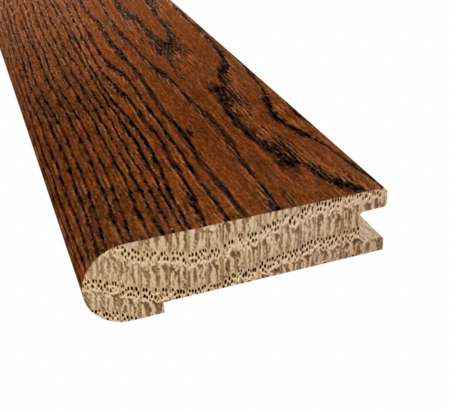 Prefinished Kensington Oak Distressed 3/4 in. Thick x 3.13 in. Wide x 6.5 ft. Length Stair Nose