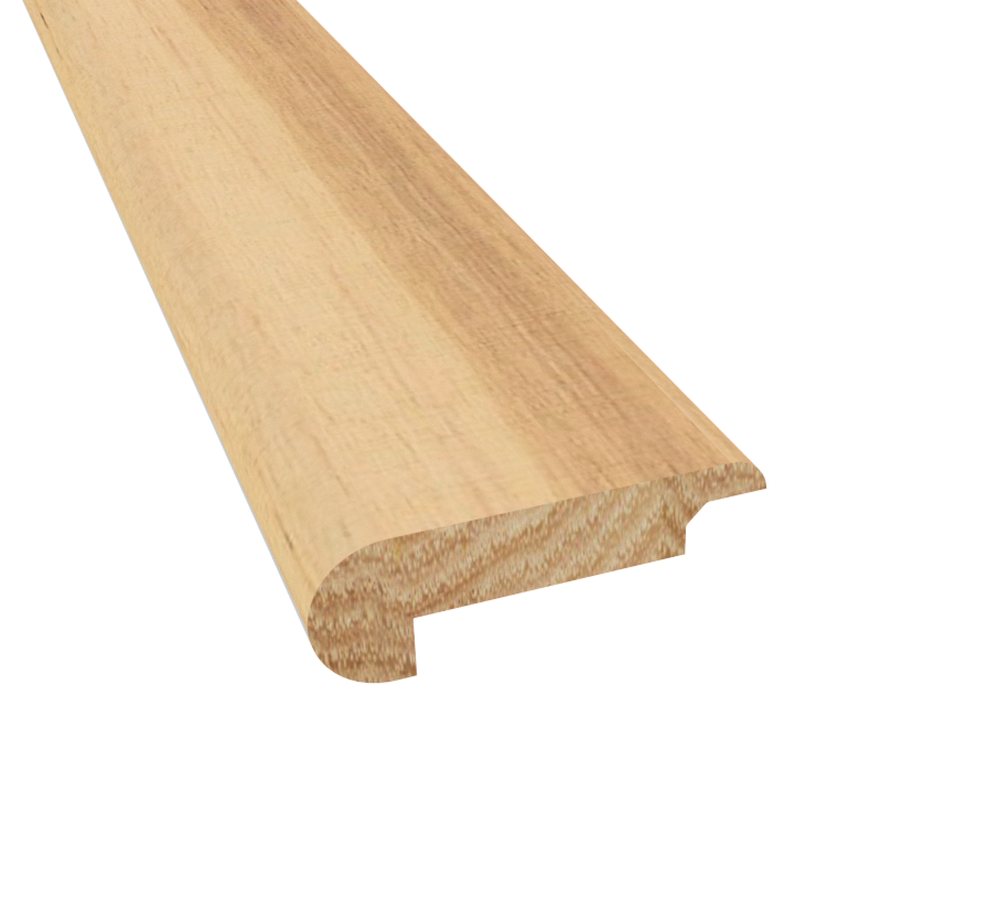 Prefinished Natural Hickory 7mm x 2.19 in. Wide x 6.5 ft. Length Overlap Stair Nose