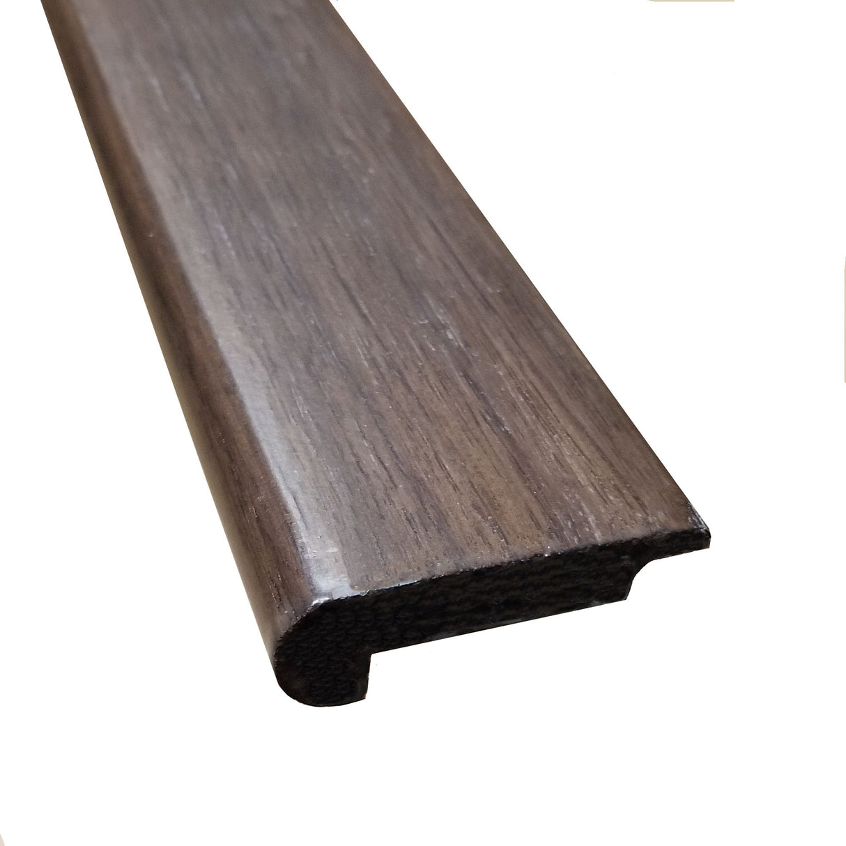 Prefinished Walnut 7mm x 2.19 in. Wide x 6.5 ft. Length Overlap Stair Nose
