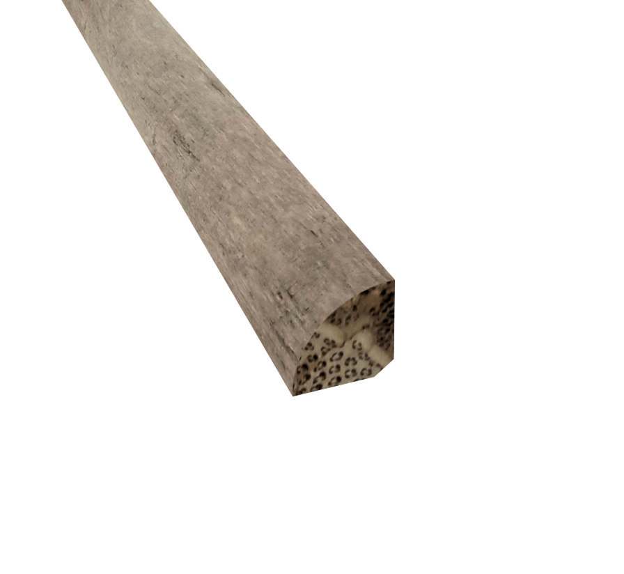 Prefinished Mid Century Taupe Bamboo 3/4 in. Tall x 0.75 in. Wide x 72 in. Length Quarter Round