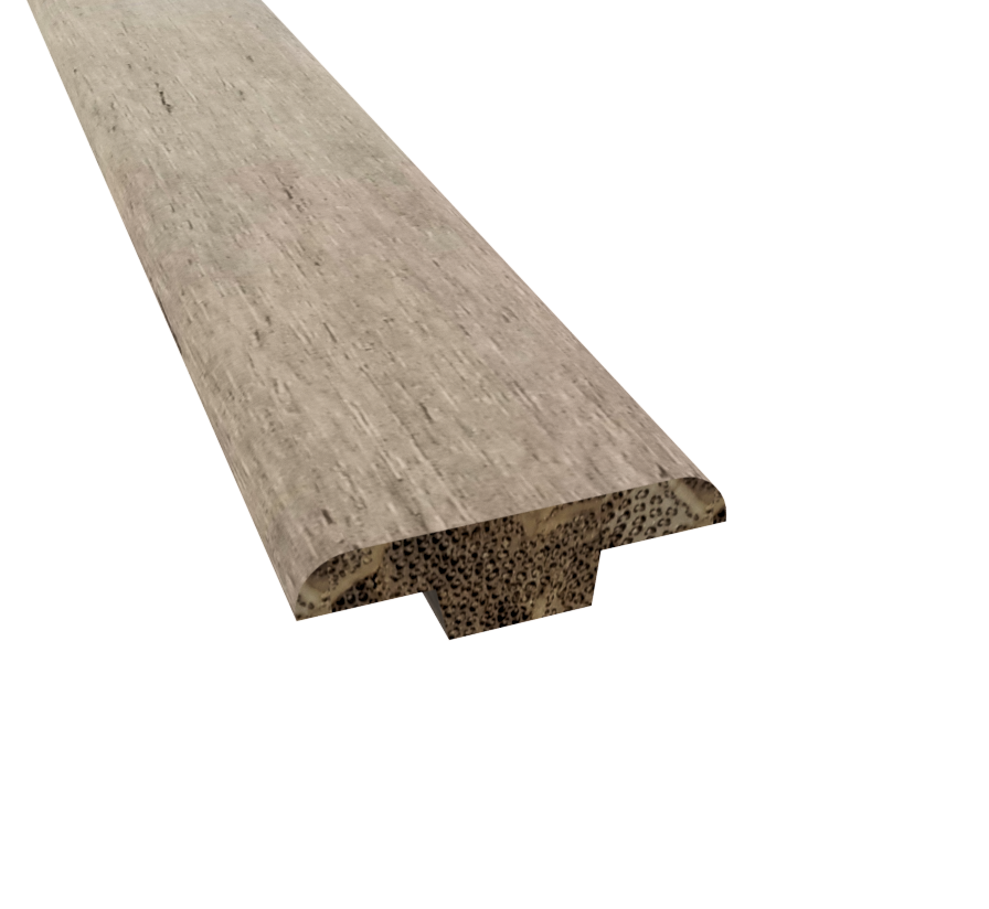 Prefinished Mid Century Taupe Bamboo 1.25 in. Wide x 72 in. Length T-Molding