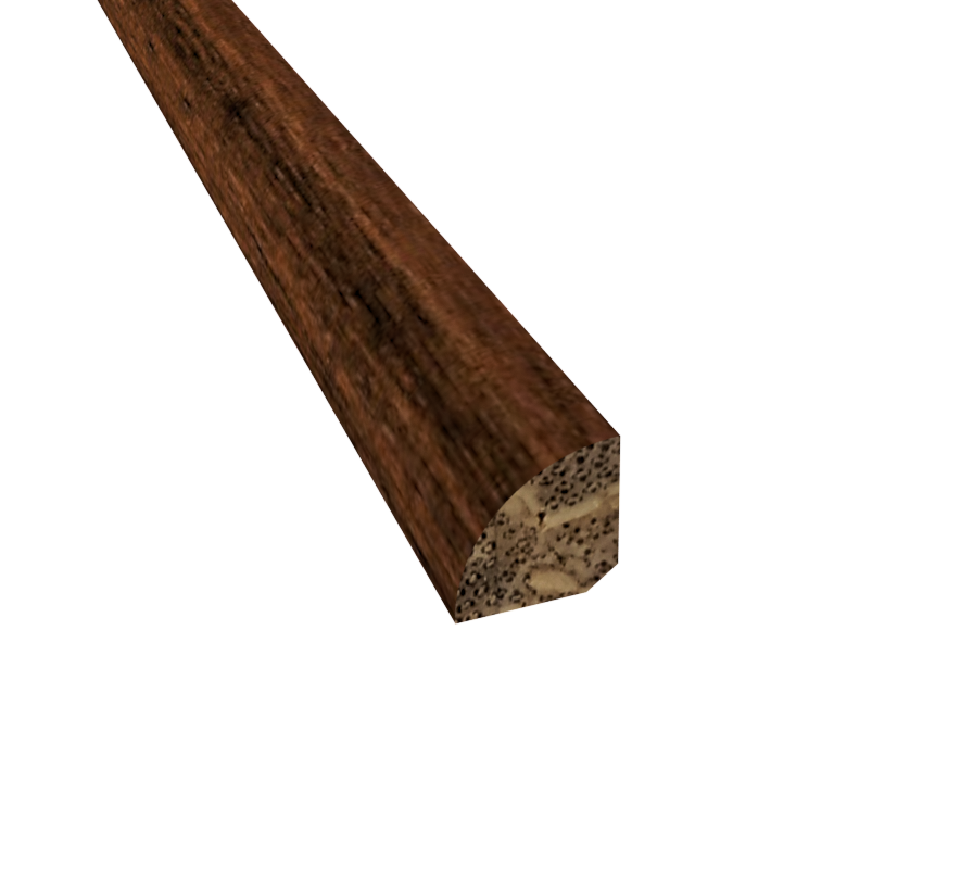Prefinished Distressed Bismark Bamboo 3/4 in. Tall x 0.75 in. Wide x 72 in. Length Quarter Round