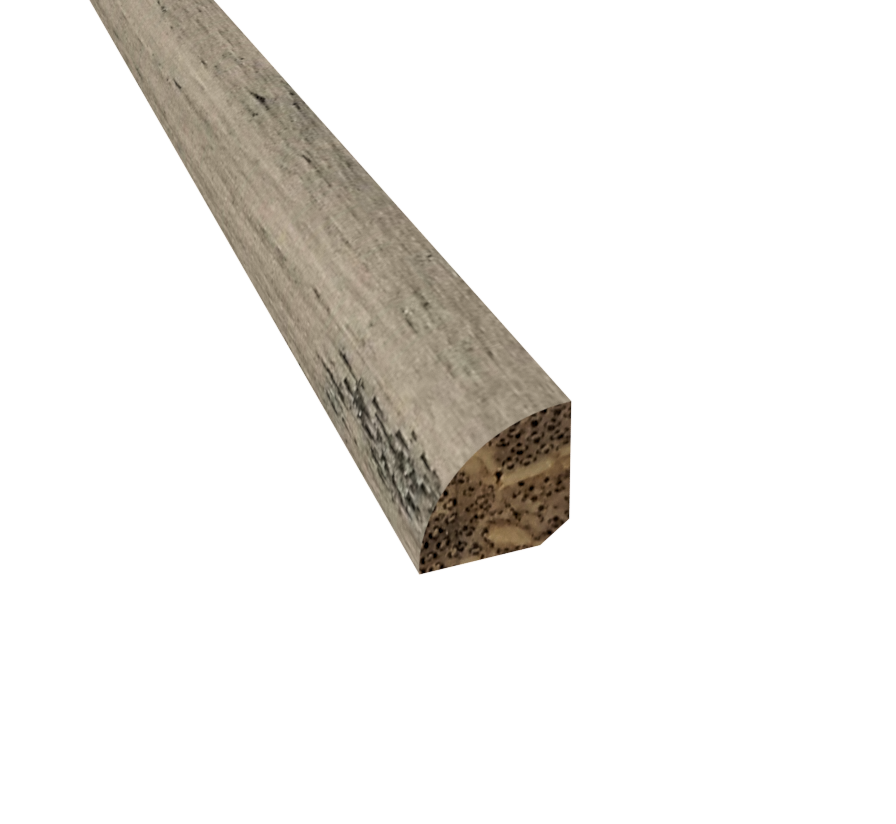 Prefinished Distressed Cordova Bamboo 3/4 in. Tall x 0.75 in. Wide x 72 in. Length Quarter Round